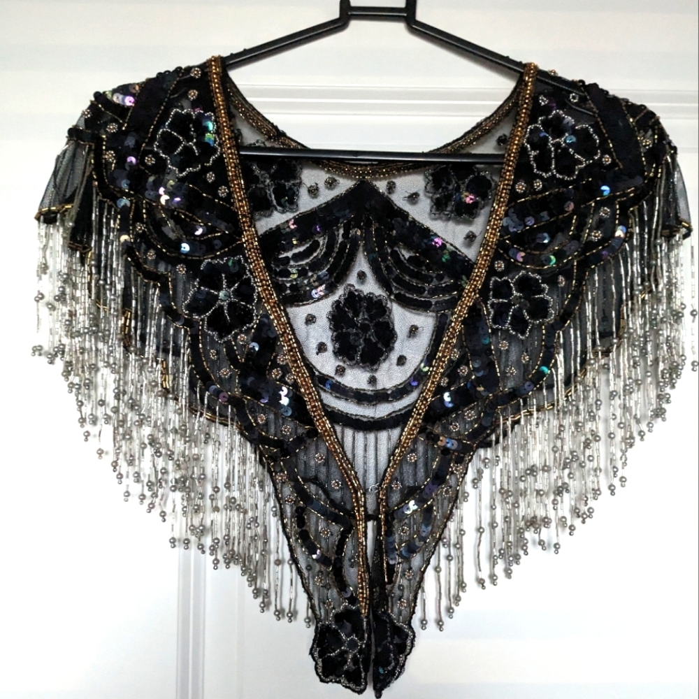 Vintage beaded shawl